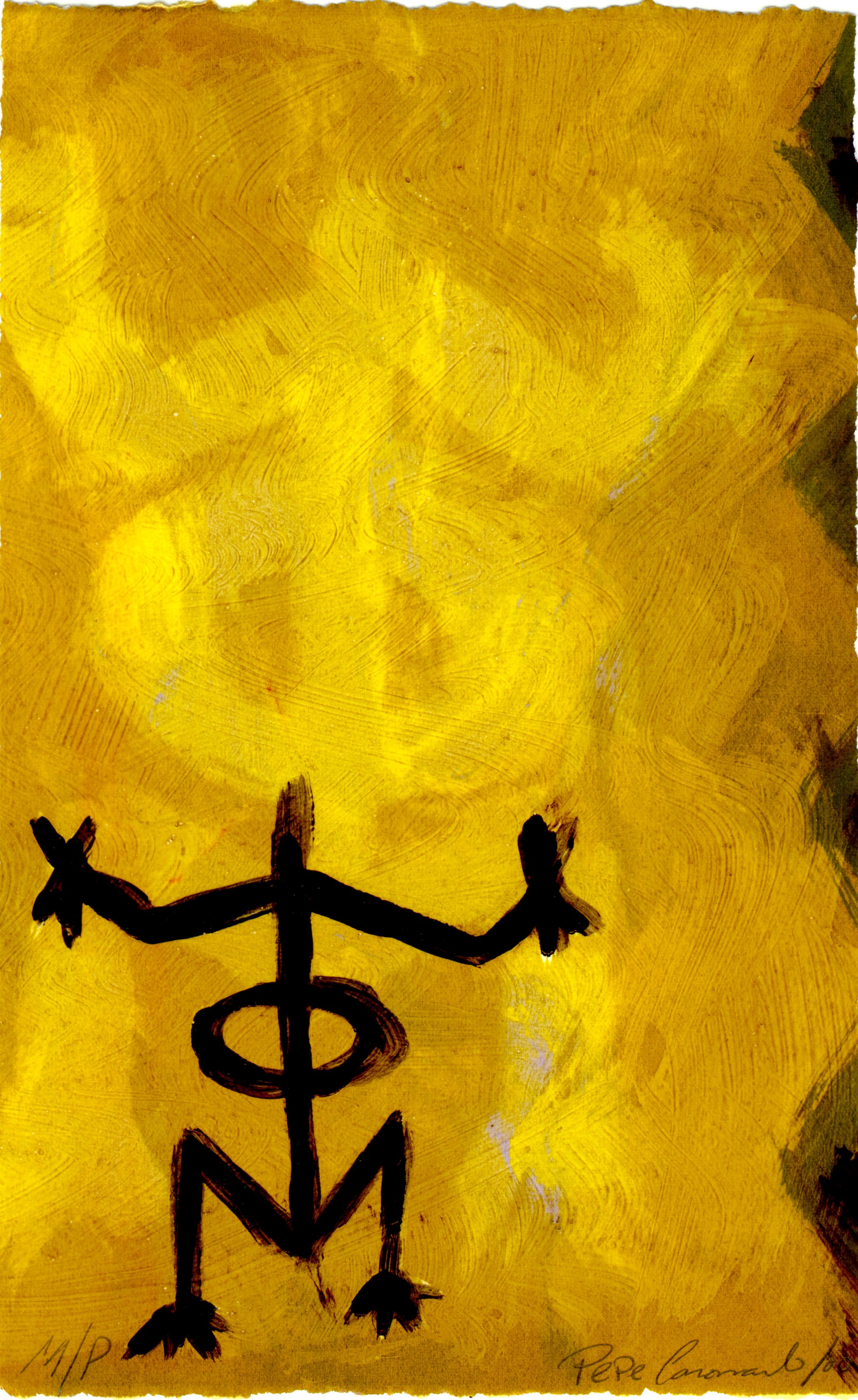 Pepe Coronado - Dominican Republic - monoprint taino